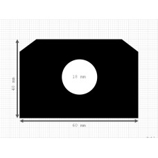 Luikenpakking | EPDM | 60 x 40 mm